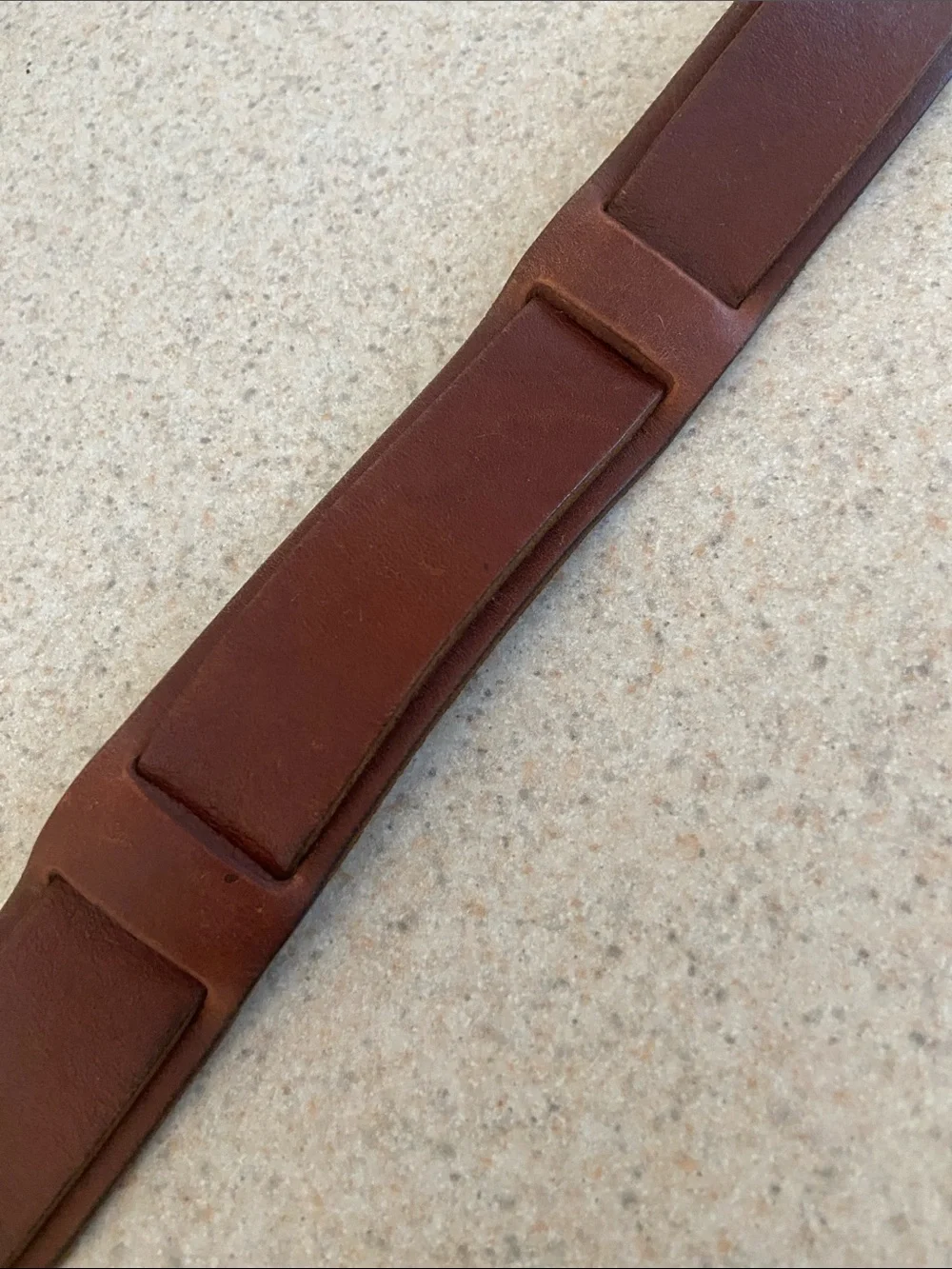 Lucky Brand Brown Leather Y2K Boho Statement Buckle Belt